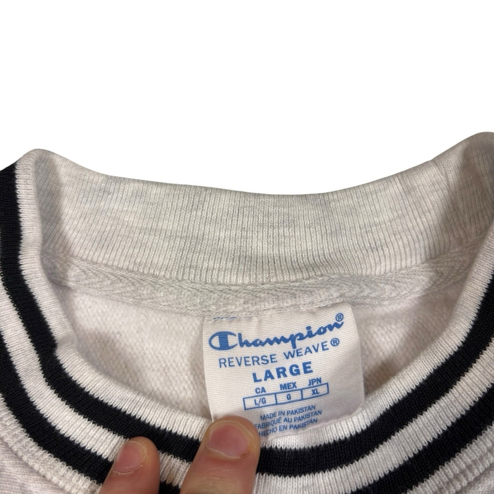 Champion Harvard Sweatshirt Mens L Gray Reverse Weave Crewneck Pullover Classic‎ - Picture 2 of 7